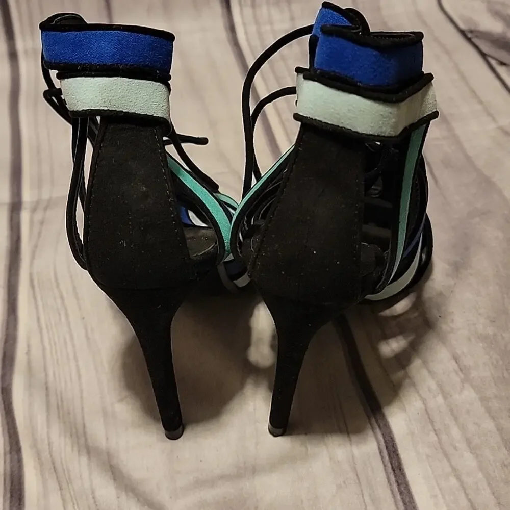 Zara open toe lace up 4